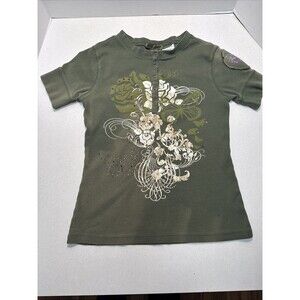 Mary Kate & Ashley Shirt - 90’s - Size 10/12 Green Floral Print